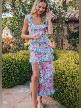 Show Me Your Mumu Floral Greta Dress in size XL